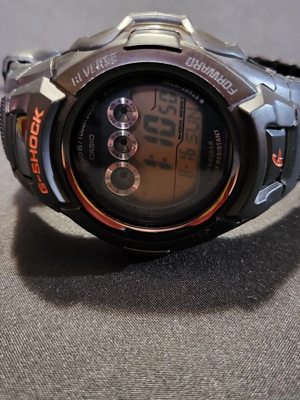Casio G-Shock GW-M500F Black Digital Watch, Tough Solar, Multi Band 6